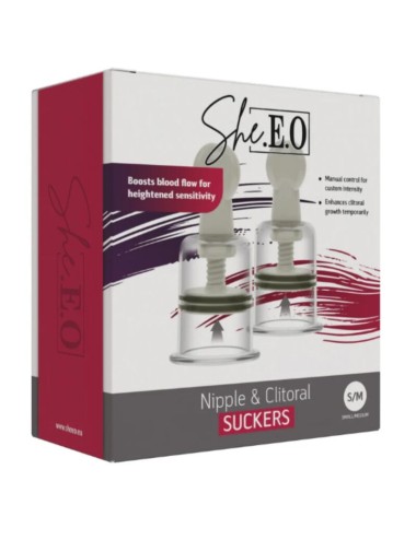 SHE.E.O - SUCTION CUP FOR NIPPLE AND CLITORIS S/M