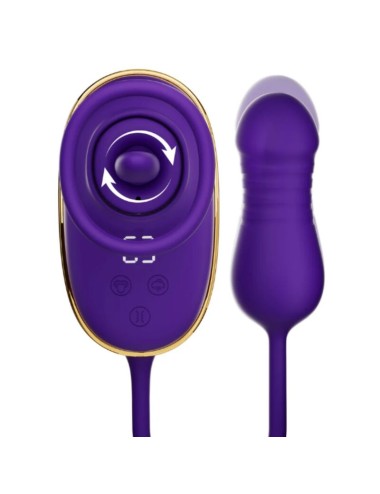 SHE.E.O - CLITORAL SUCTION TOOL WITH LICKING EFFECT AND PURPLE ANAL STIMULATOR