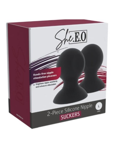 SHE.E.O - SILICONE NIPPLE SUCTION CUPS L