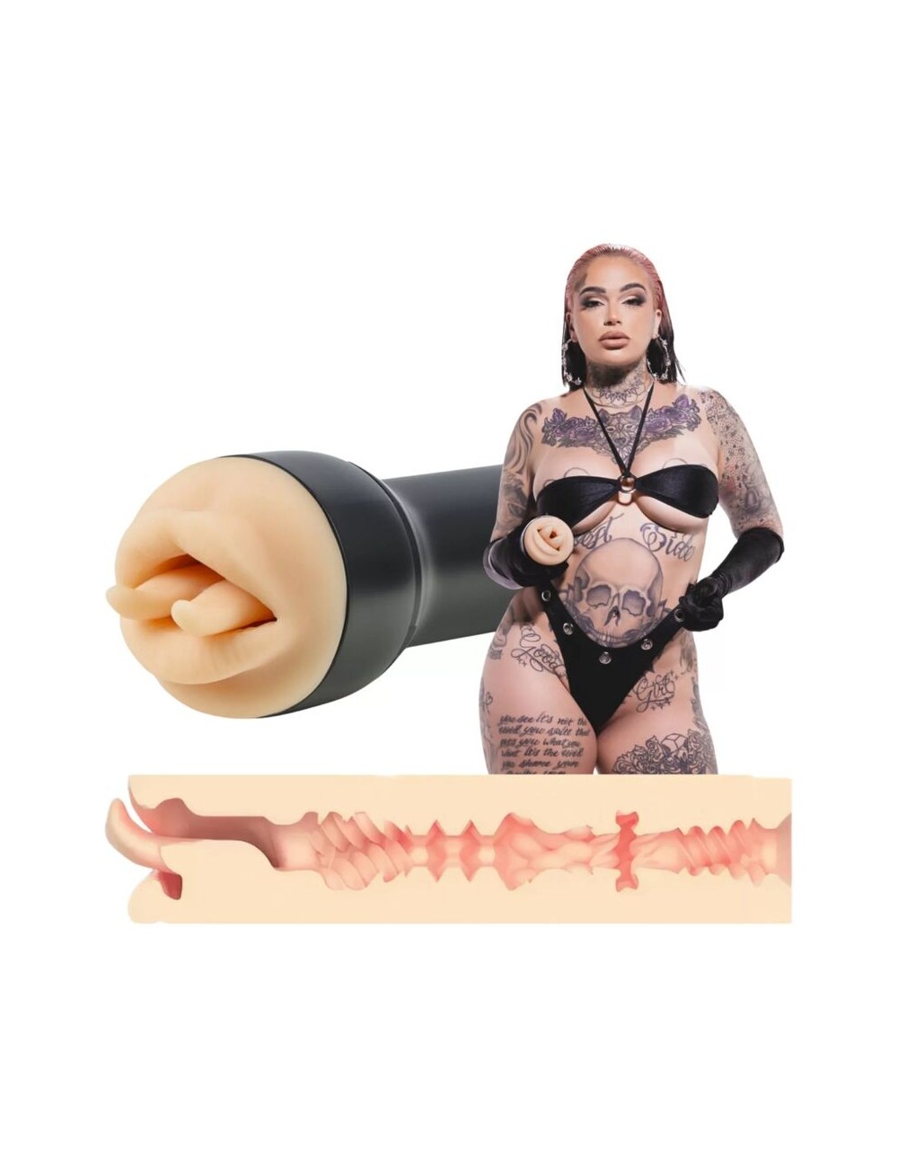 KIROO - RAVEN MOUTH REALISTIC VIPER TONGUE MASTURBATOR