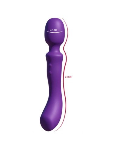 SHE.E.O - DOUBLE-ENDED VIBRATING MASSAGER WAND PURPLE