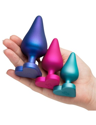 ROMP - LUSTER ANAL TRAINING KIT S/M/L WITH HEART-SHAPED BASE