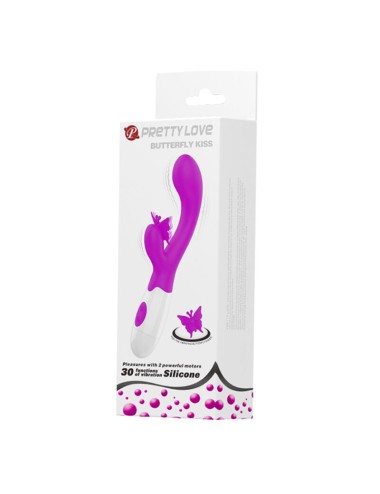 PRETTY LOVE - BUTTERFLY KISS 30 FUNCTION RABBIT VIBRATOR PURPLE