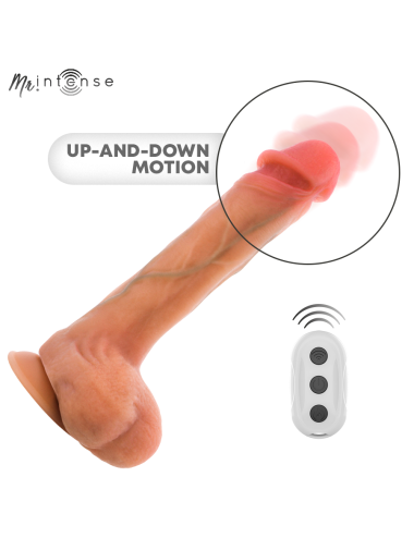 MR INTENSE - BRADLEY VIBRATOR DILDO WITH HEAT EFFECT AND REMOTE CONTROL 21 CM -Ø- 4.2 CM