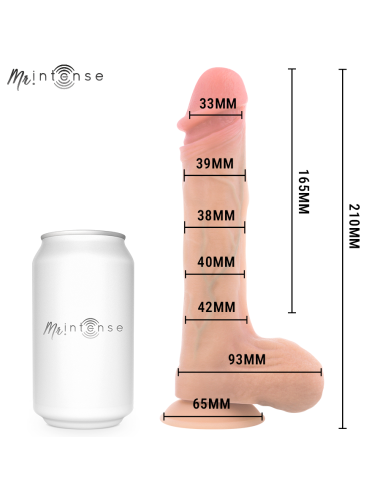 MR INTENSE - BRADLEY VIBRATOR DILDO WITH HEAT EFFECT AND REMOTE CONTROL 21 CM -Ø- 4.2 CM