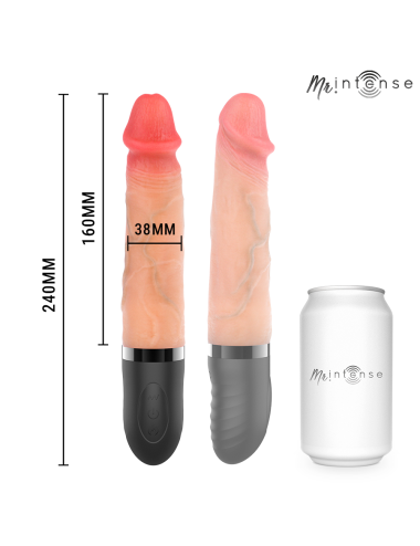 MR INTENSE - JEAN UP&DOWN VIBRATOR WITH HEAT EFFECT 24 CM -Ø- 3.8 CM
