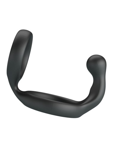 CRAZY BULL - FLORIAN DOUBLE COCK AND BALL RING BLACK