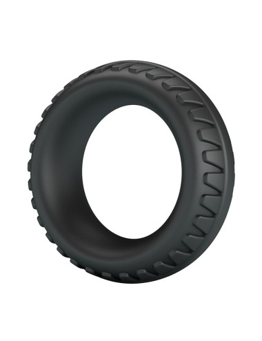 CRAZY BULL - MERRITT TEXTURED SILICONE COCK RING BLACK