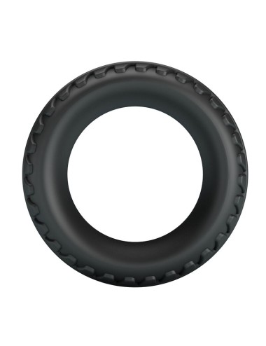 CRAZY BULL - MERRITT TEXTURED SILICONE COCK RING BLACK