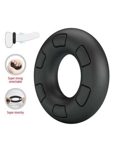 CRAZY BULL - BERTRAM SUPER SOFT SILICONE COCK RING BLACK