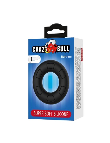 CRAZY BULL - BERTRAM SUPER SOFT SILICONE COCK RING BLACK