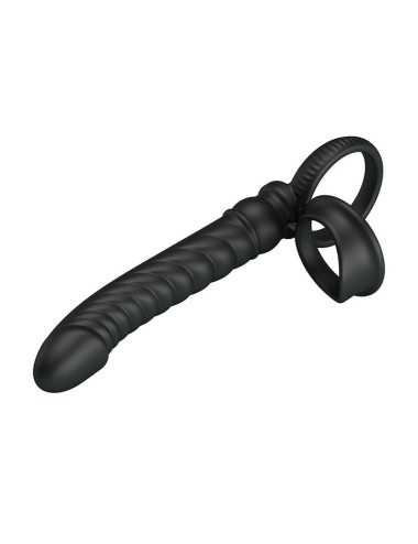 PRETTY LOVE - MERRITT ANAL VIBRATOR WITH RING AND VIBRATION BLACK