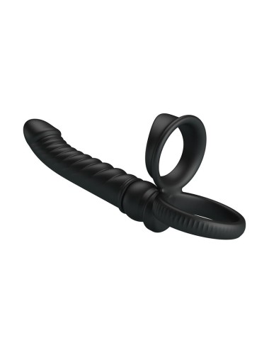 PRETTY LOVE - MERRITT ANAL VIBRATOR WITH RING AND VIBRATION BLACK