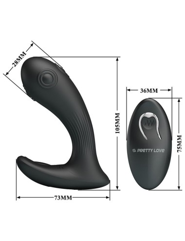 PRETTY LOVE - MIRABELLE PROSTATE VIBRATOR WITH REMOTE CONTROL