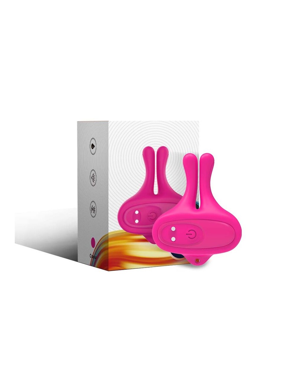 ARMONY - RABBIT SHAPE VIBRATION MAGNETIC NIPPLE CLAMPS PINK