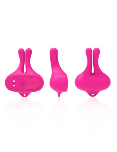 ARMONY - RABBIT SHAPE VIBRATION MAGNETIC NIPPLE CLAMPS PINK
