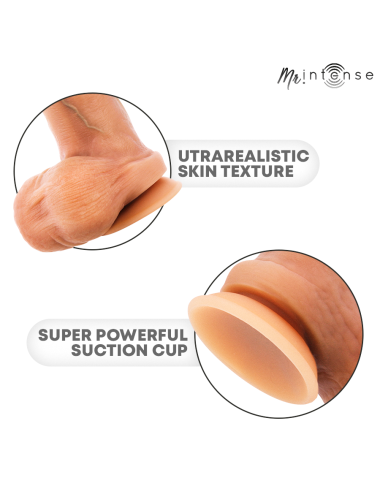 MR INTENSE - BRUCE M SILICONE DILDO WITH TESTICLES 20 CM -Ø- 4.5 CM
