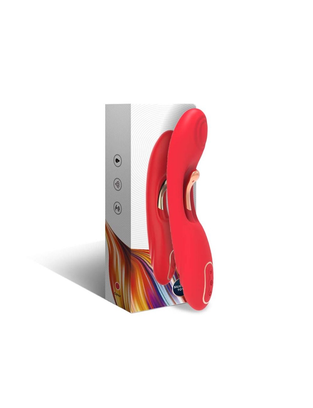 ARMONY - VIBRATOR WITH OSCILLATING TONGUE RED