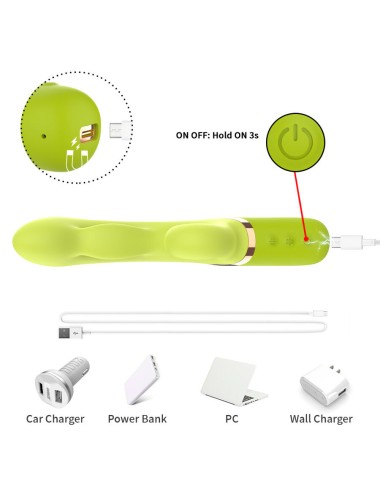 ARMONY - INFLABE POINT A TO STIMULATOR VIBRATOR GREEN