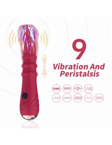 ARMONY - THERMO-ADJUSTABLE POINT A STIMULATOR VIBRATOR DILDO RED