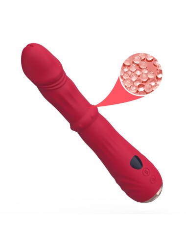 ARMONY - THERMO-ADJUSTABLE POINT A STIMULATOR VIBRATOR DILDO RED