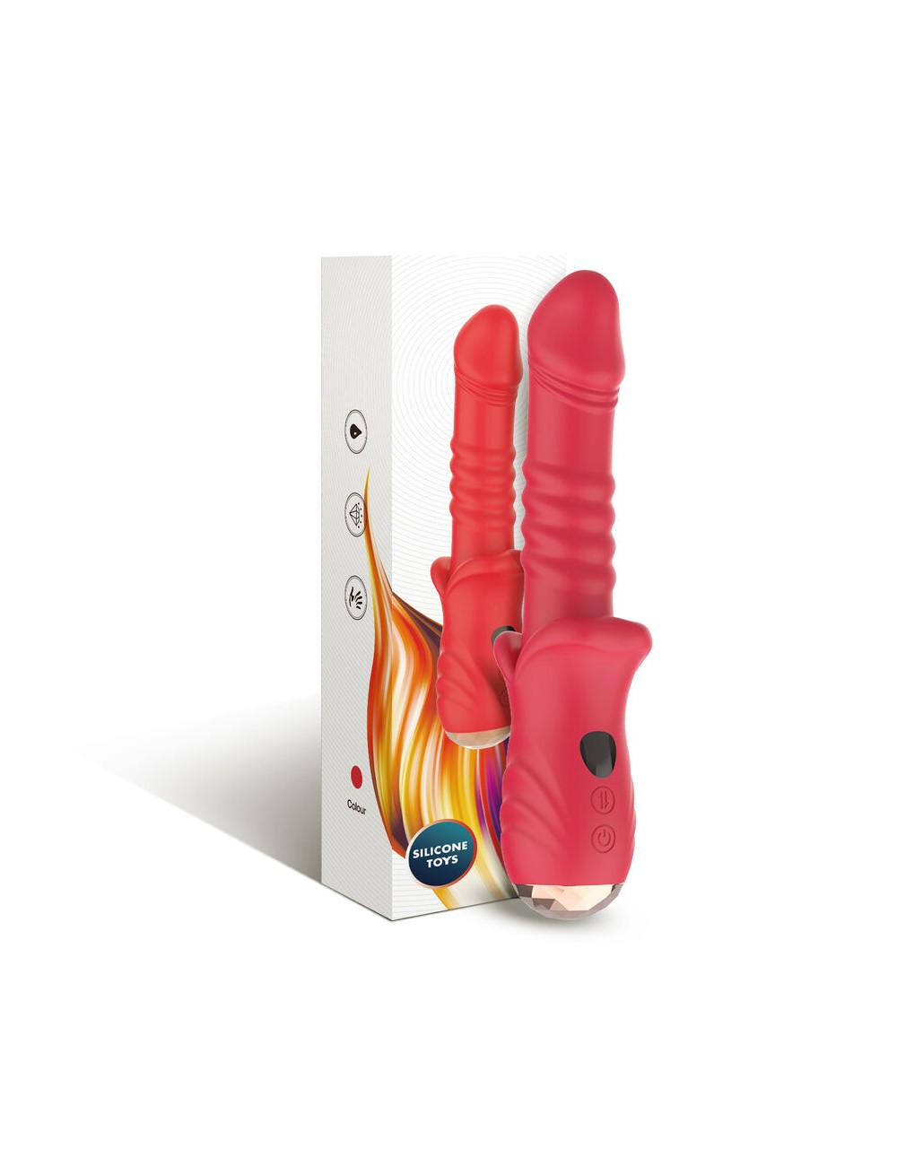 ARMONY - POINT A STIMULATING VIBRATOR DILDO RED