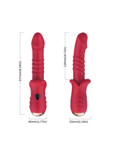 ARMONY - POINT A STIMULATING VIBRATOR DILDO RED