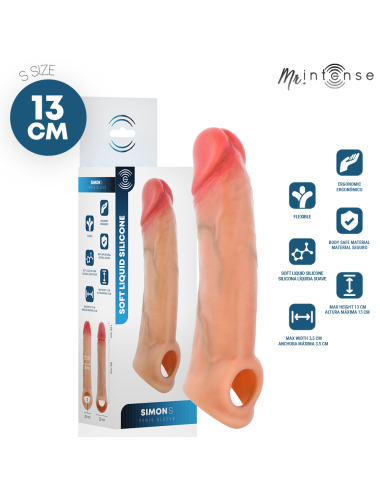 MR INTENSE - SIMON S SILICONE PENIS COVER 13 CM -Ø- 4 CM