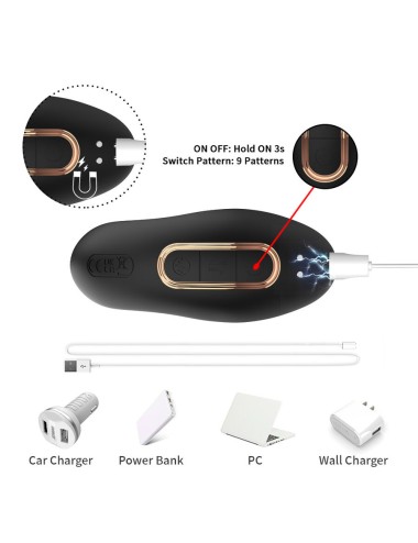 ARMONY - ANAL PROSTATE VIBRATOR REMOTE CONTROL BLACK
