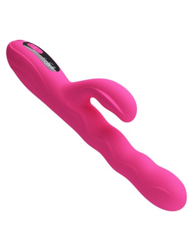 PRETTY LOVE - WINTERS MULTIFUNCTION RABBIT VIBRATOR WITH LED DISPLAY PINK