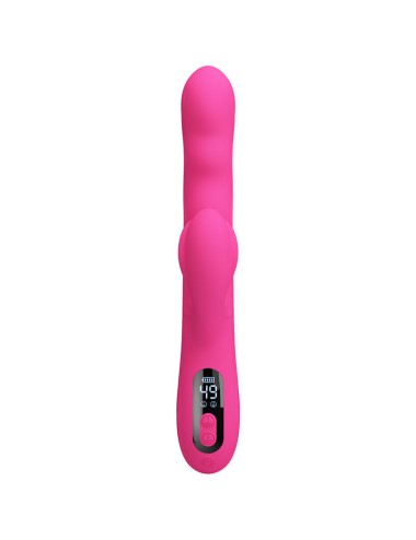 PRETTY LOVE - WINTERS MULTIFUNCTION RABBIT VIBRATOR WITH LED DISPLAY PINK