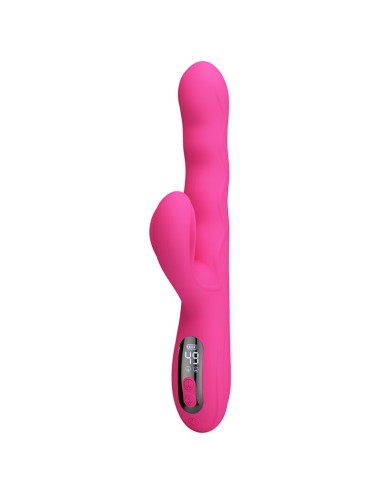 PRETTY LOVE - WINTERS MULTIFUNCTION RABBIT VIBRATOR WITH LED DISPLAY PINK