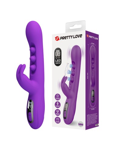 PRETTY LOVE - SABIEN RABBIT VIBRATOR WITH TAPPING STIMULATION AND PURPLE LED