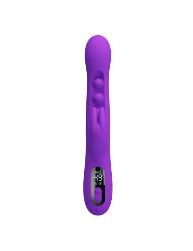 PRETTY LOVE - SABIEN RABBIT VIBRATOR WITH TAPPING STIMULATION AND PURPLE LED