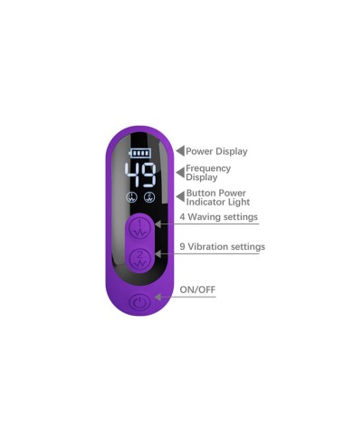 PRETTY LOVE - SABIEN RABBIT VIBRATOR WITH TAPPING STIMULATION AND PURPLE LED