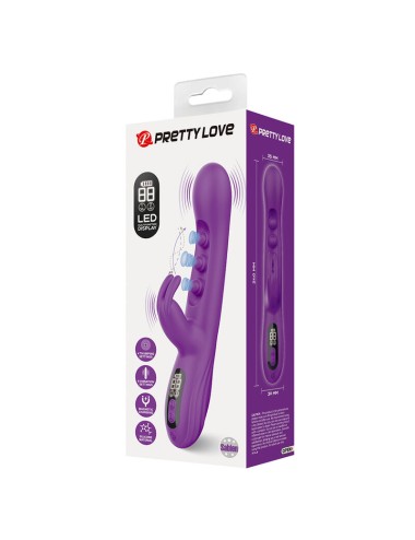 PRETTY LOVE - SABIEN RABBIT VIBRATOR WITH TAPPING STIMULATION AND PURPLE LED