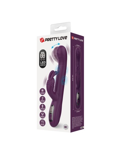 PRETTY LOVE - DEE MULTIFUNCTION RABBIT VIBRATOR OSCILLATING AND PERCUSSION PURPLE