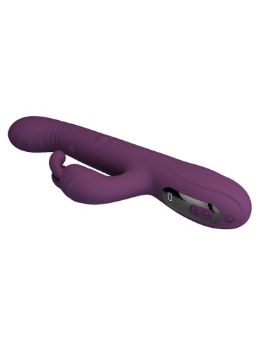 PRETTY LOVE - DEE MULTIFUNCTION RABBIT VIBRATOR OSCILLATING AND PERCUSSION PURPLE