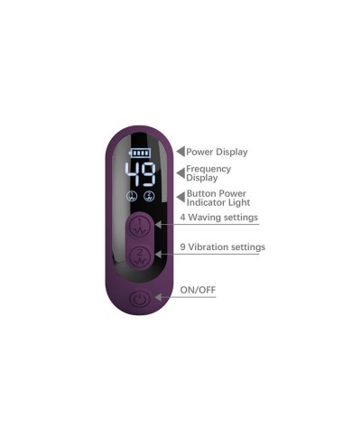 PRETTY LOVE - DEE MULTIFUNCTION RABBIT VIBRATOR OSCILLATING AND PERCUSSION PURPLE