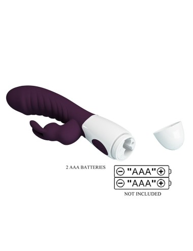 PRETTY LOVE - NAUGHTY BUNNY 30 FUNCTION RABBIT VIBRATOR PURPLE