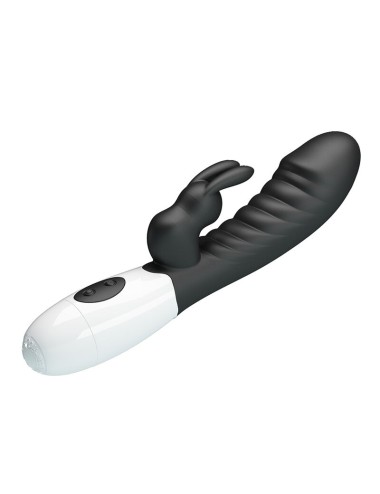 PRETTY LOVE - NAUGHTY BUNNY 30 FUNCTION RABBIT VIBRATOR BLACK