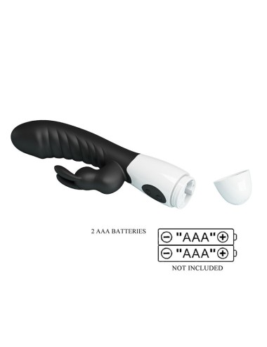 PRETTY LOVE - NAUGHTY BUNNY 30 FUNCTION RABBIT VIBRATOR BLACK