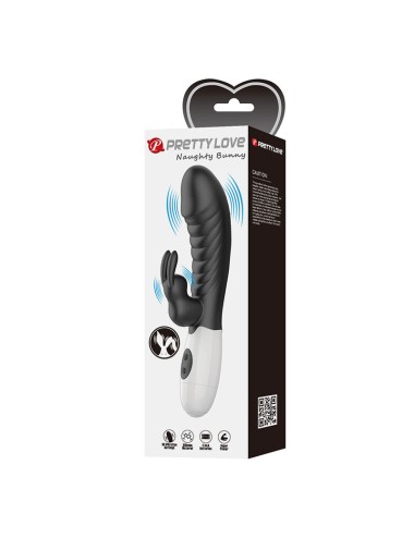 PRETTY LOVE - NAUGHTY BUNNY 30 FUNCTION RABBIT VIBRATOR BLACK