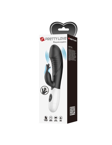 PRETTY LOVE - RASMUSSEN 30 FUNCTION RABBIT VIBRATOR BLACK