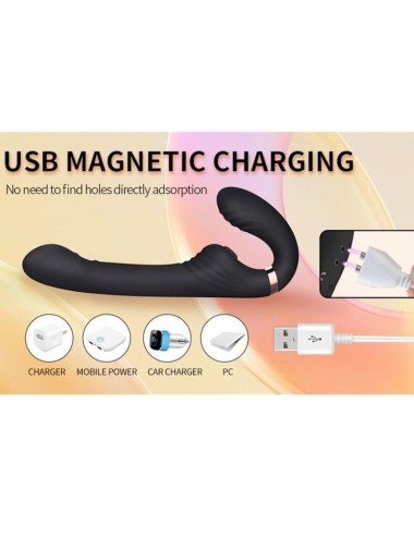 NALONE - ALLOW DUAL VIBE WITH ROTATION AND THRUSTING BLACK