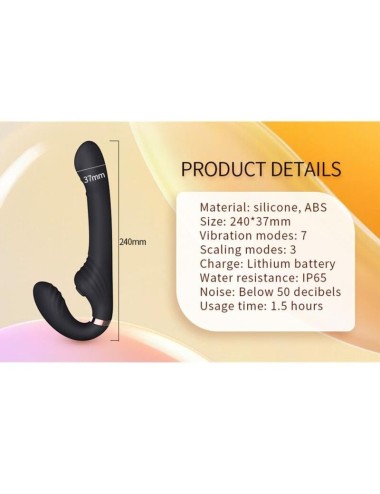 NALONE - ALLOW DUAL VIBE WITH ROTATION AND THRUSTING BLACK