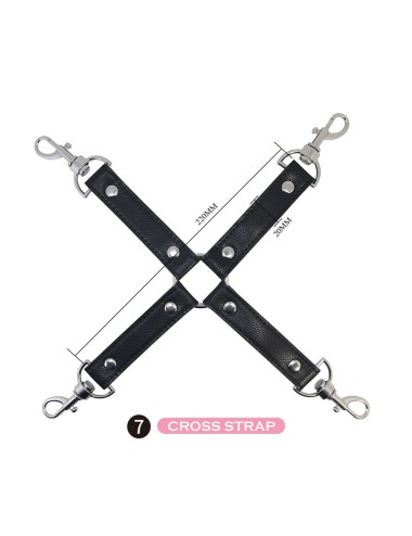 PRETTY LOVE - 8 PIECE BDSM KIT BLACK