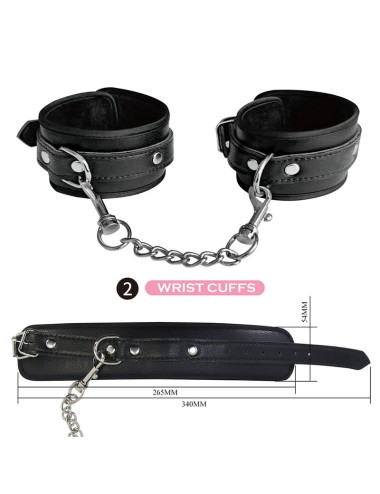 PRETTY LOVE - 8 PIECE BDSM KIT BLACK