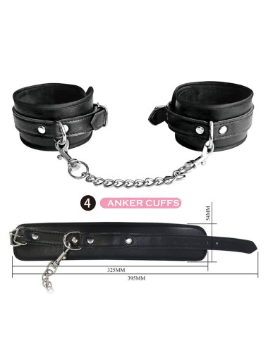 PRETTY LOVE - 8 PIECE BDSM KIT BLACK