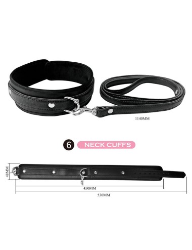 PRETTY LOVE - 8 PIECE BDSM KIT BLACK
